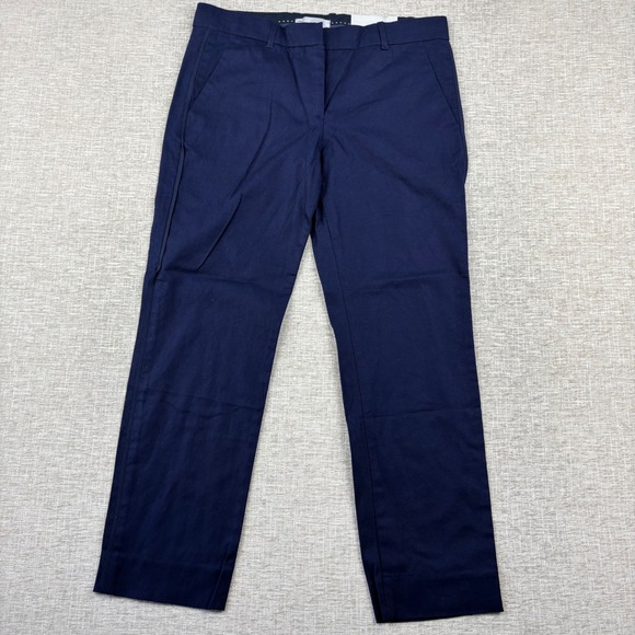 GAP Pants - Gap Womens Size 4A True Straight Navy Blue Stretch Trousers Pants
